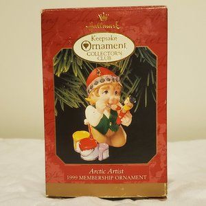 Hallmark Keepsake Ornament Collector's Club - Arctic Artist- 1999